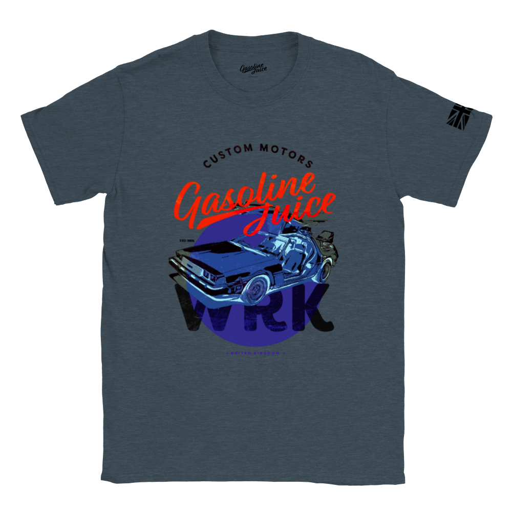 Classic Gasoline Juice Delorean WRK T-shirt
