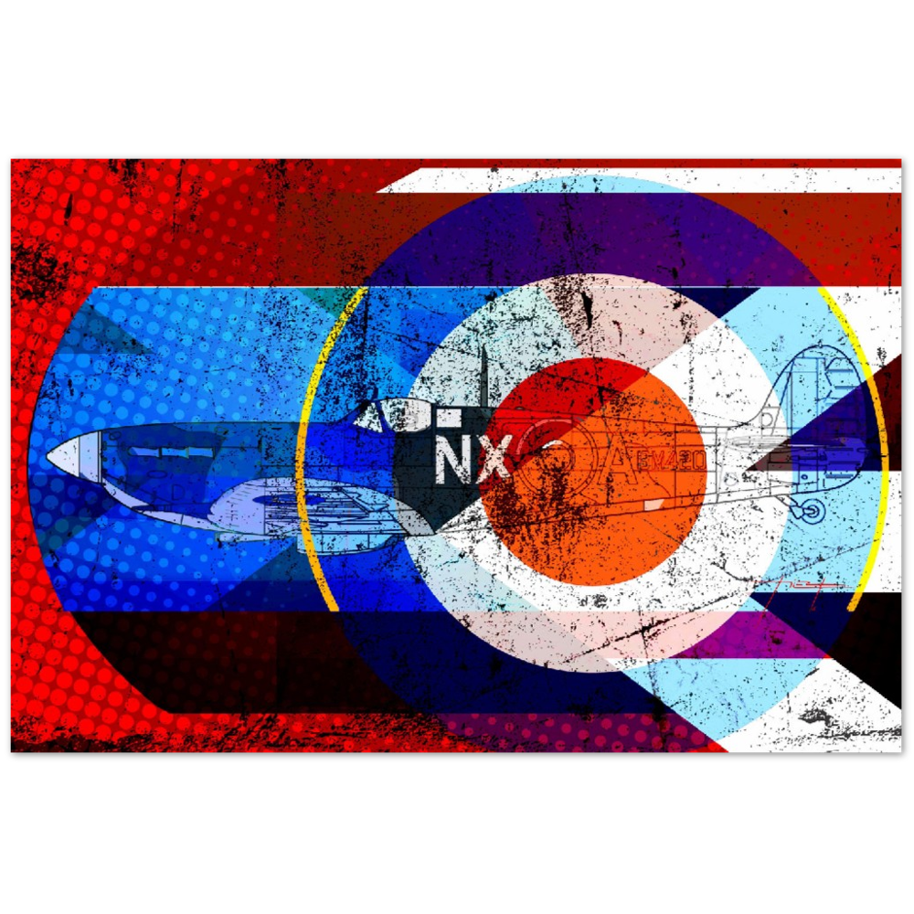 Gasoline Juice Spitfire Poster - Premium Semi-Glossy Paper Poster