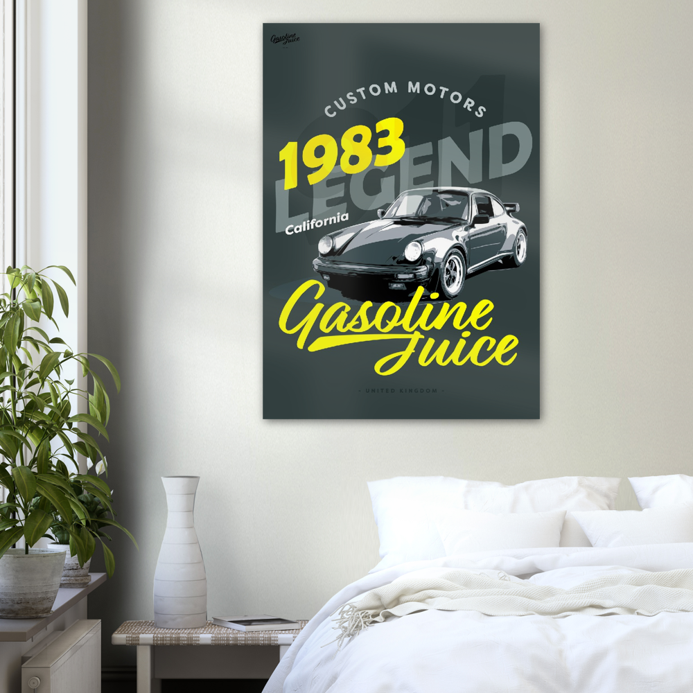 Gasoline Juice Porsche 911 Legend 1983 - Premium Semi-Glossy Paper Poster