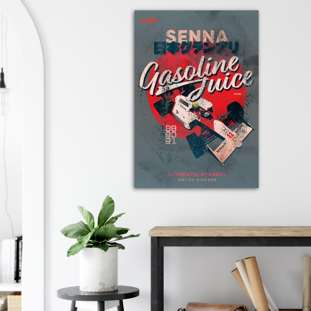 Classic Gasoline Juice A.Senna Japan - Premium Semi-Glossy Paper Poster