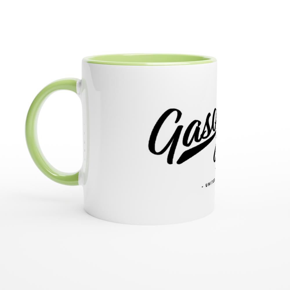 White Gasoline Juice 11oz Ceramic Mug