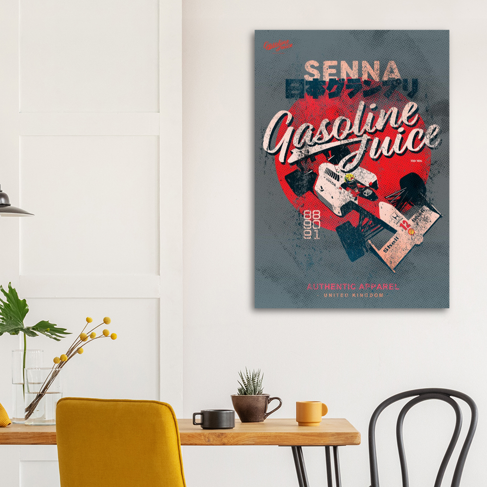 Classic Gasoline Juice A.Senna Japan - Premium Semi-Glossy Paper Poster