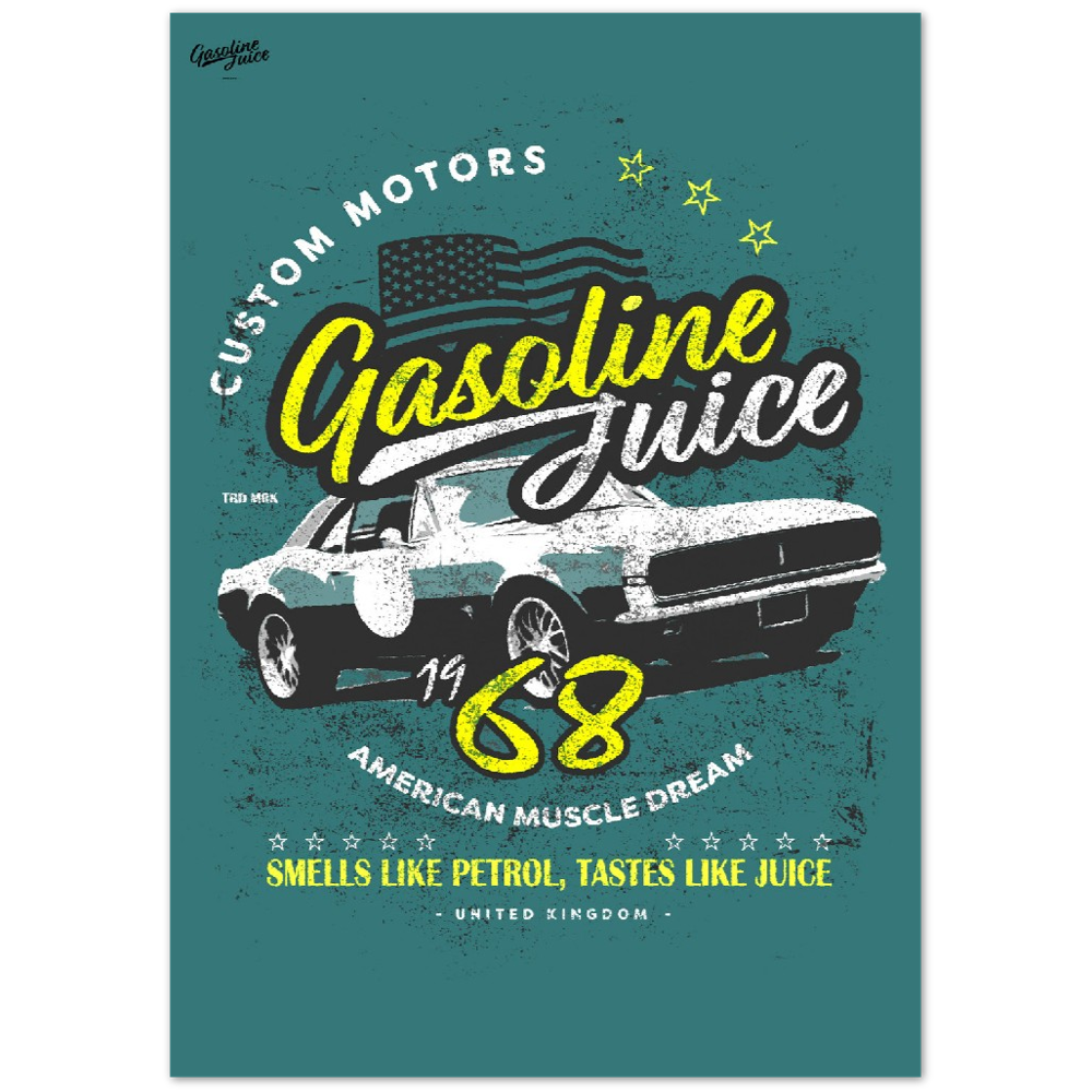 Gasoline Juice 68 Custom Motors Dream - Premium Semi-Glossy Paper Poster