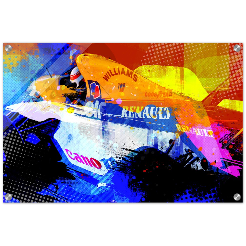 Williams Renault Acrylic Print - Unique Collection Limited Series