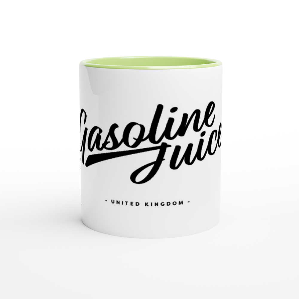 White Gasoline Juice 11oz Ceramic Mug