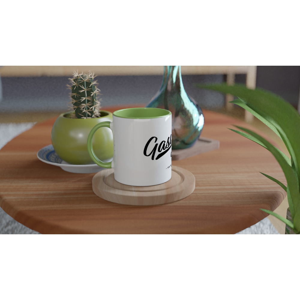 White Gasoline Juice 11oz Ceramic Mug