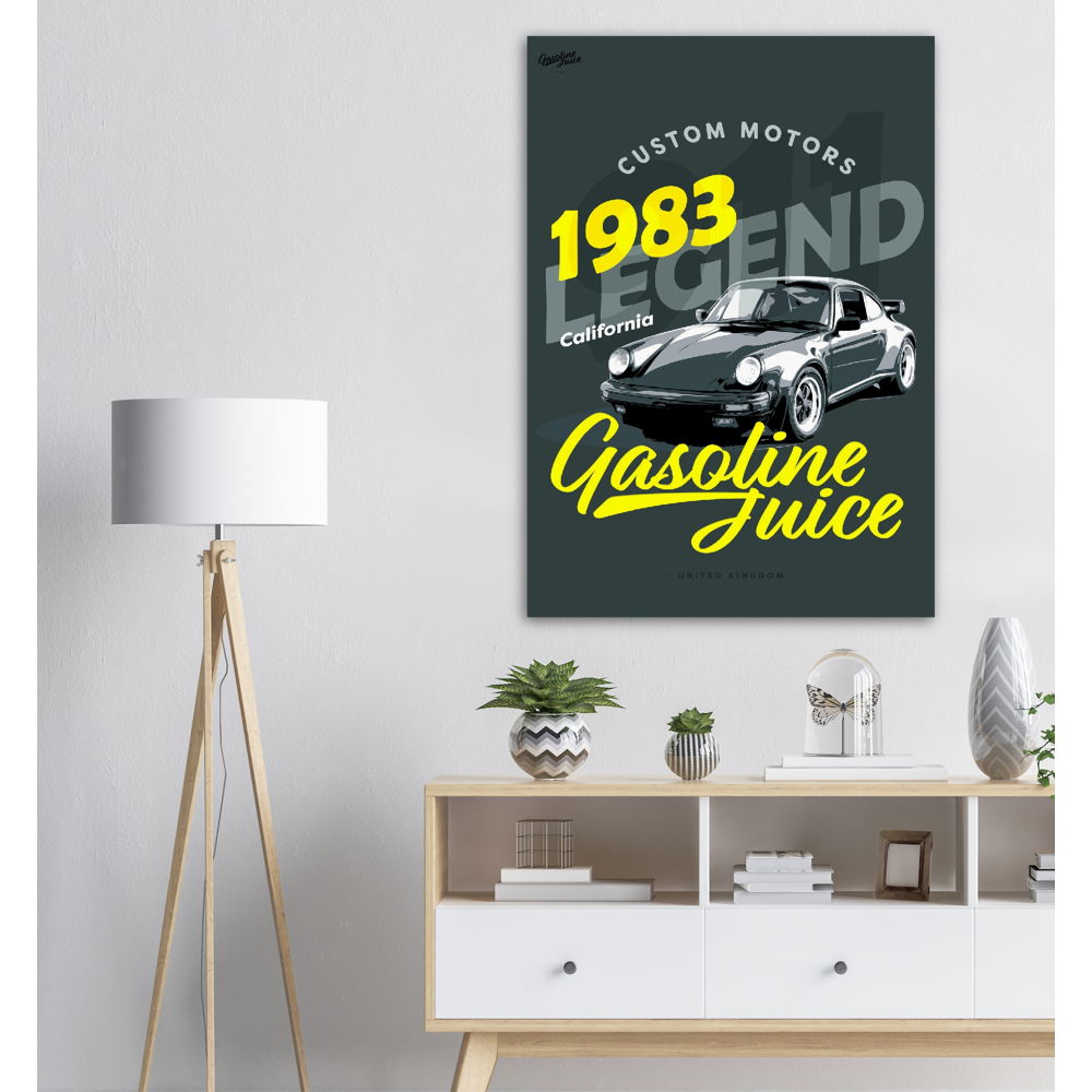 Gasoline Juice Porsche 911 Legend 1983 - Premium Semi-Glossy Paper Poster