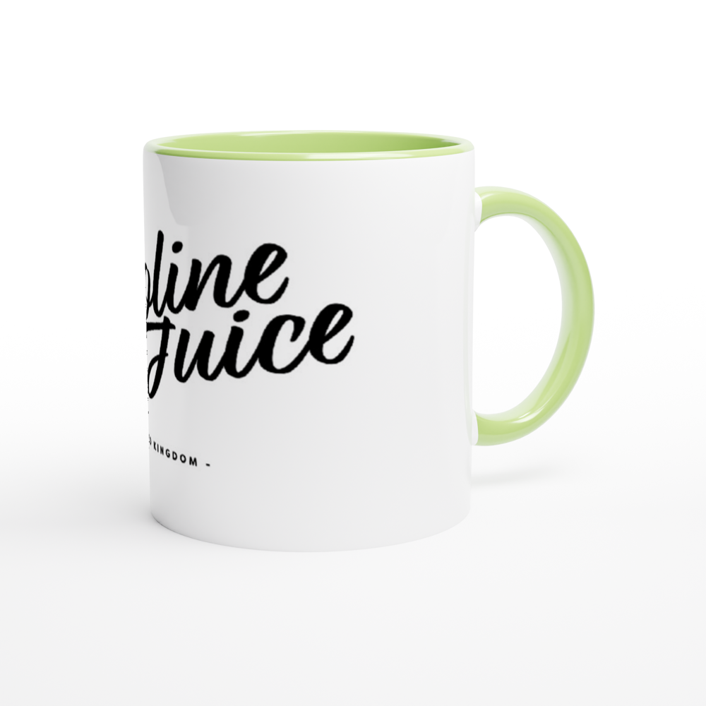 White Gasoline Juice 11oz Ceramic Mug
