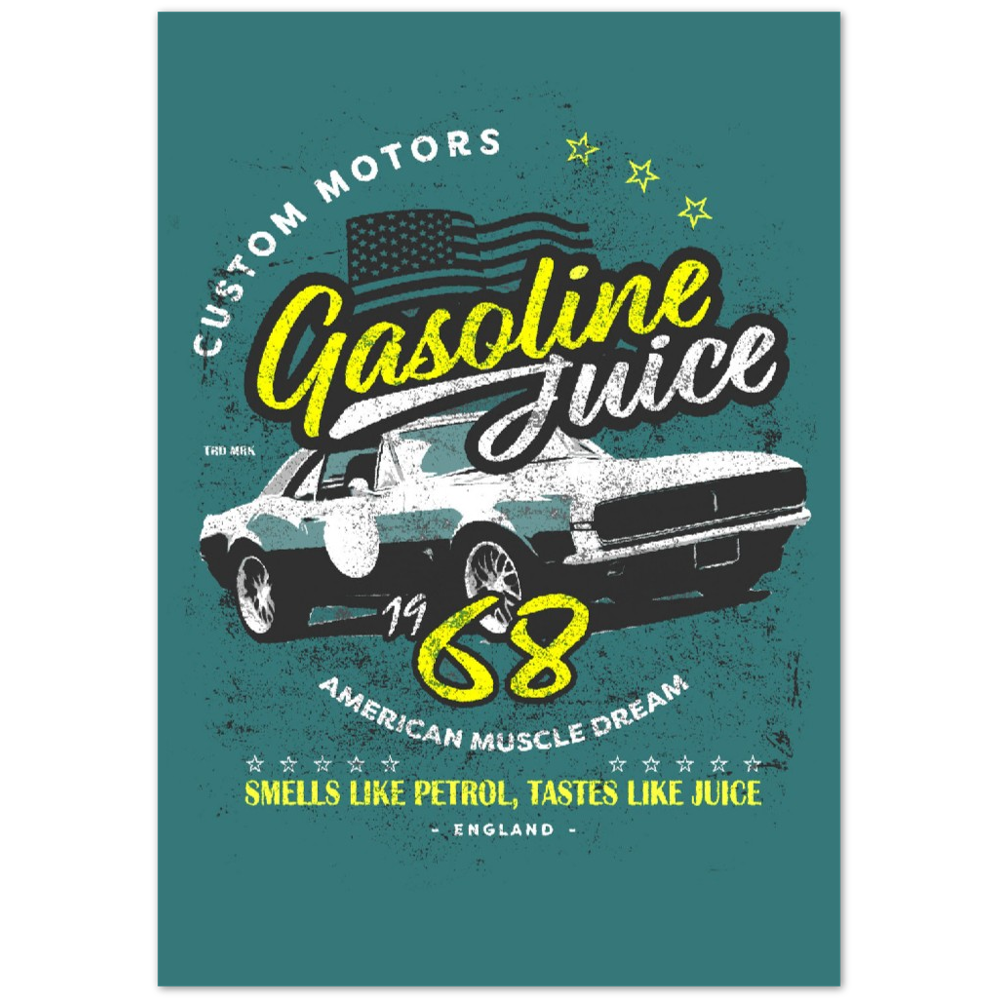 Gasoline Juice 68 Custom Motors Dream - Premium Semi-Glossy Paper Poster